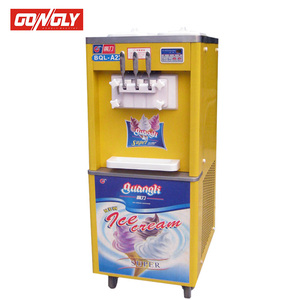 Machine à crème glacée <span class=keywords><strong>commerciale</strong></span> automatique, 3 saveurs, sorbetière, Glace, crème glacée italienne, fabrication de glaces - Product Image 4