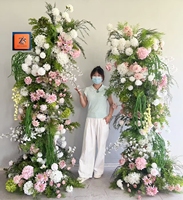 Dekorasi Bunga Hydrangea Pink Realistis Asli ZIKE, Bunga Artifisial untuk Lengkungan Pernikahan, Acara, dan Dekorasi Latar Belakang Pesta