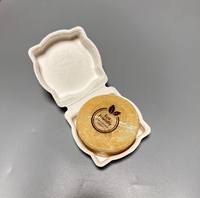 Boîte d'emballage personnalisée en pulpe moulée de fibres de canne à sucre biodégradable pour trousse de toilette