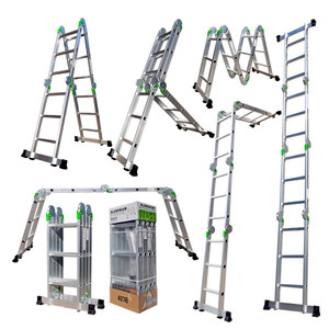 Yongkang-escalera plegable multiusos para <span class=keywords><strong>trabajar</strong></span> <span class=keywords><strong>EN</strong></span> alturas, bisagras grandes de aluminio, diseño <span class=keywords><strong>EN</strong></span> 131 - Product Image 5