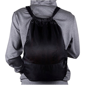Pull String Backpacks for Gym College Work Traveling Drawstring Bags Durable Waterproof <strong>Sack</strong> Pack Basketball Hiking Backpack - Product Image 6
