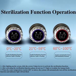 New Product Smart Self-cleaning Water Bottle with UV Function Double Wall Stainless Steel Insulated <b>Thermos</b> Cup Factory - Product Image 5