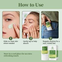 Baume multi-usages en stick à l'extrait de cactus, marque privée, pour le soulagement des pores, au squalane, rafraîchissant, apaisant, décongestionnant, contrôle du sébum, usine OEM