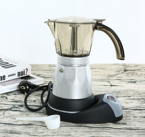 Cafetière électrique 300ml, prise ue, en acier inoxydable, expresso, moka, cafetière, <span class=keywords><strong>percolateur</strong></span>, outils, filtre, Geyser - Product Image 4