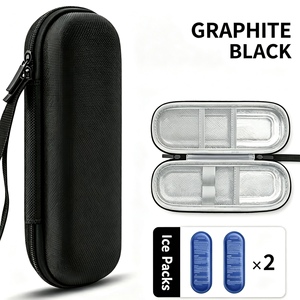 Portable EVA Hard Shell Insulin Cooler Case with <b>Ice</b> <b>Packs</b>, Travel Storage <b>Bag</b> for Insulin Pens and Cooling Accessories - Product Image 1