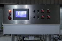 Automatische Vier-Kopf-Heißsiegel- und Schneidemaschine für Kunststoffrollenfolie und Aluminiumfolie für Plastikflaschen, Joghurtbecher, Dosen und Glas
