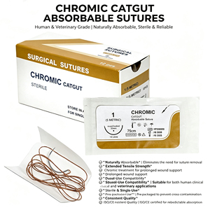 Fabricante Directo de Suturas Veterinarias Premium - Catgut Crómico, Nylon, PGA y <span class=keywords><strong>PDS</strong></span> con Certificación ISO para el Mercado Veterinario Sudamericano - Product Image 1