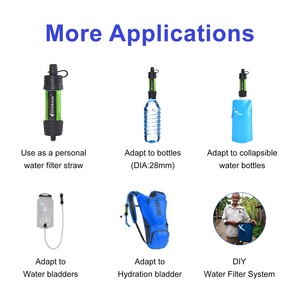 Ngoài trời đa chức năng Survival cá nhân Trọng lượng Nhẹ Xách Tay lọc nước rơm - Product Image 3