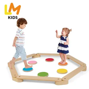 LM KDIS kids balance toys balance beam for home wood stepping stones for kids stepping stones for kids balance