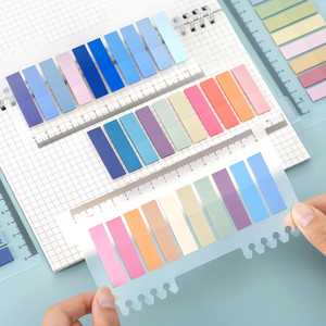 Impermeable Morandi Color Ins Style Sticky <span class=keywords><strong>Notes</strong></span> Tiras transparentes Pestañas de índice Etiquetas adhesivas Adhesivo fuerte Reutilizable Escribible - Product Image 3