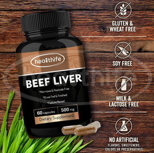 FocusHerb Menyediakan OEM Suplemen Bubuk Hati Sapi Beku Kering dari Sapi yang Diberi Makan Rumput, Kapsul Hati Sapi - Product Image 3