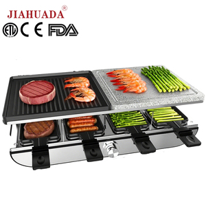 Gril de table électrique à <span class=keywords><strong>raclette</strong></span> avec plaque de cuisson antiadhésive détachable, plaque chauffante coréenne sans fumée pour barbecue d'intérieur à usage domestique - Product Image 1