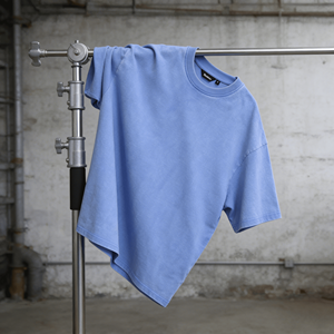 T-shirt en coton délavé à l'acide de haute qualité, style streetwear, effet vieilli, rétro, personnalisé, pour homme, coupe oversize, vintage - Product Image 1