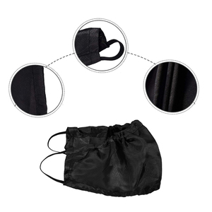 Private Label Disposable Black <strong>Beard</strong> <strong>Cover</strong> Wholesale Men's Adjustable Facial Hair Apron Custom Logo Polyester Cloth Beauty Salon - Product Image 3
