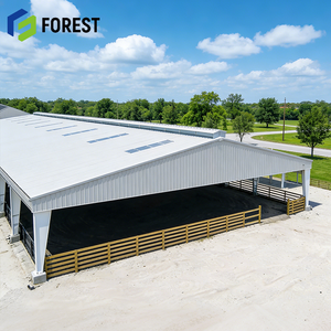 Structure en acier soudée à grande portée, ignifugée, de qualité supérieure, 70x150 pieds, pour arène d'équitation professionnelle - Product Image 1