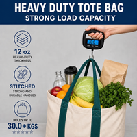 Sac fourre-tout en toile de couleur unie réutilisable et écologique pour femme, sac de courses en coton durable avec logo personnalisé et chaînes, sac fourre-tout en toile pour l'épicerie