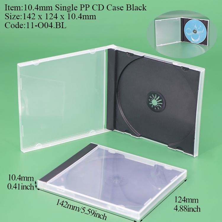 O04:10.4mm 1-PP CD Case Black