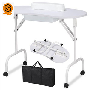 <span class=keywords><strong>Table</strong></span> à ongles unique en métal, meuble de Salon, <span class=keywords><strong>manucure</strong></span>, facile à transporter - Product Image 1