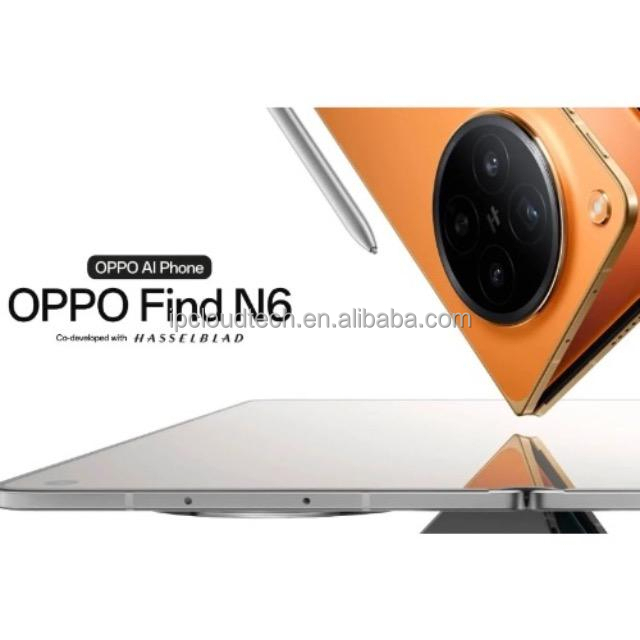 OPPO Find N6 2026 5G Foldable Phone 8.12'' 120Hz OLED Snapdragon 8 Elite Gen 5 6000mAh IP59K Waterproof OPPO Find N6 Smartphone