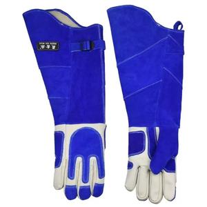 Guantes Protectores Largos de Cuero Vacuno de 18 Pulgadas, Resistentes a Mordeduras y Arañazos, para Manipulación de Gatos - Product Image 3