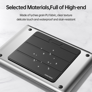 Support d'ordinateur portable Portable en cuir Pu support pour ordinateur portable Compatible pour support de téléphone MacBook Air Pro - Product Image 4