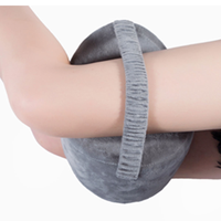 Coussin de genou en mousse à mémoire de forme 100 % polyester avec sangle élastique pour dormeurs latéraux, coussin ergonomique de soutien des jambes pour soulager les hanches