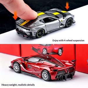 Modelo a Escala 1:64 de Bburago del Auto Deportivo FXXK <span class=keywords><strong>LaFerrari</strong></span> 488 SF90, Colección de Adornos de Aleación 812 - Product Image 3