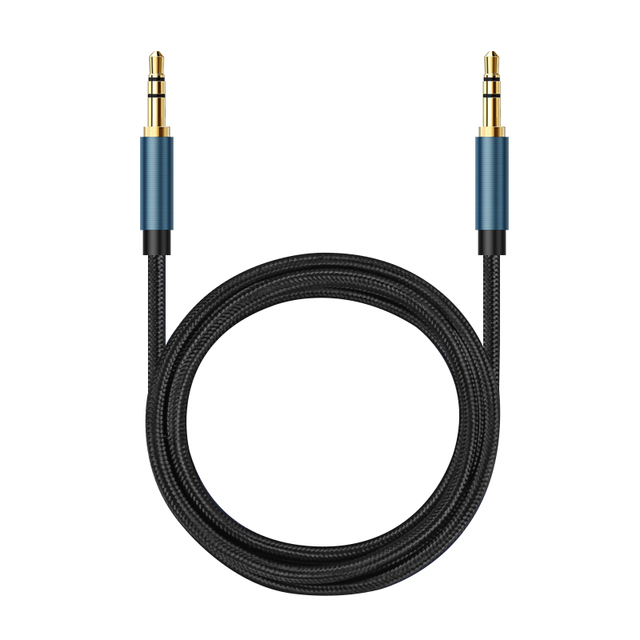 1 Meter 3.5mm Stereo Jack Male Female AUX Audio Plug PVC Jacketed Braid Shielded Bare Copper Conductor Headphone Extension Cable