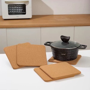 Sous-plat carré en liège, antidérapant, <span class=keywords><strong>isolant</strong></span>, écologique, pour la maison et la restauration - Product Image 2