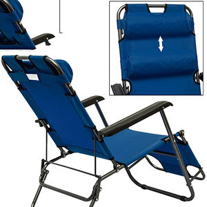 Silla Reclinable <span class=keywords><strong>Plegable</strong></span> Portátil de Dos Posiciones para Acampar, Tumbona para Exteriores, Jardín, Playa y Sol - Product Image 6