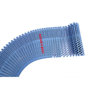 HONGSBELT üretici fiyat gıda paketleme makinesi ve fırın sanayi dondurulmuş Spiral kavisli konveyör modüler plastik kemer - Product Image 3