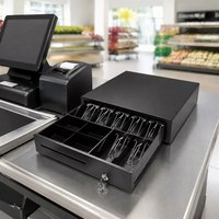 Tiroir-caisse électronique 410 mm pour 7/10 billets, avec compartiment pour billets de banque