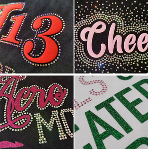 Motif personnalisé thermocollant en strass et cristaux, avec logo brodé de diamants extensibles et de strass incrustés - Product Image 5