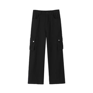 Ensemble décontracté tricoté pour femme Happy Plus : T-shirt imprimé chat et pantalon cargo noir grande taille N8766 - Product Image 5