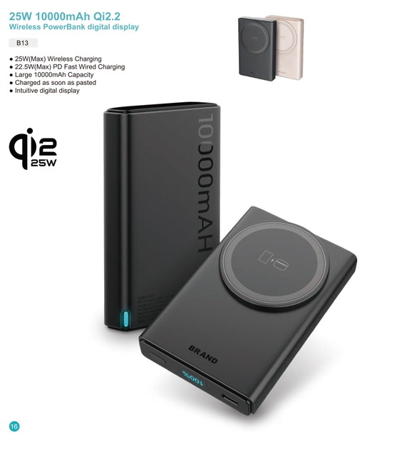 Customize Magnetic Power Bank Qi2.2 Wireless Charger 25W PD3.0 QC 3.0 30W PD Fast Charging 10000mah Battery Pack Power Station