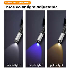 पोर्टेबल मिनी पोर्टेबल टिकाऊ एल्यूमीनियम मिश्र धातु uv फ्लैशलाइट रिचार्जेबल नेतृत्व वाली मशाल पेन प्रकाश निरीक्षण के लिए स्मृति समारोह के साथ - Product Image 5