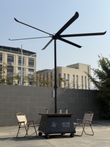 Ventilateur sur pied VFans étanche et anti-poussière avec moteur PMSM, faible bruit, installation facile, sans entretien, idéal pour les cafés - Product Image 2