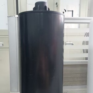 2.6L Black Plastic Storage Bucket Round Standing Type Chemical Drum Food <b>Container</b> 128mm Diameter 100% Pure Material - Product Image 1