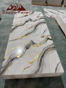 Wayon không thấm nước PVC tường bằng đá cẩm thạch bảng UV tráng khuôn kháng cho phòng tắm/vòi hoa sen - Product Image 3