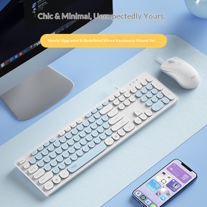 Ensemble <span class=keywords><strong>clavier</strong></span> et <span class=keywords><strong>souris</strong></span> filaires AK200, tendance et esthétique, pour jeux, bureau, saisie, ordinateur de bureau, maison pour AIGO - Product Image 4