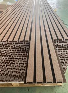 WPC tường ốp màu xám 3D nội thất ngoài trời decking tuyệt vời tường siding tấm bên ngoài tường Bảng điều khiển trang trí - Product Image 2