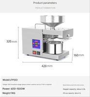 Nouvelle presse à huile industrielle robuste pour usage domestique, haute capacité, fonctionnement continu, pressage à froid et à chaud automatique, en acier inoxydable