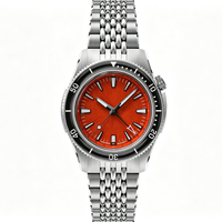 Montres mécaniques pour hommes de 39 mm alimentées par un mouvement automatique Miyota 9075 GMT, bracelet en acier Jubilee avec fermoir micro-réglable