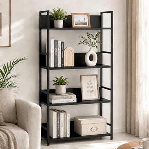 Five Tier Metal Storage <b>Rack</b> For Kitchen Minimalist Design Standing Type Non Foldable Shelf With <b>Baking</b> Paint Finish - Product Image 3