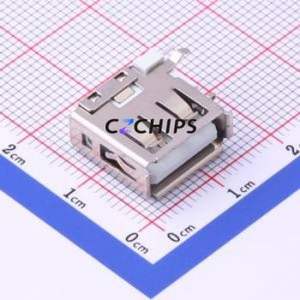 USB-265-BRY USB Connector Through hole Component (THT) Connector Type-A USB 2.0 Female Side Insert - Product Image 1