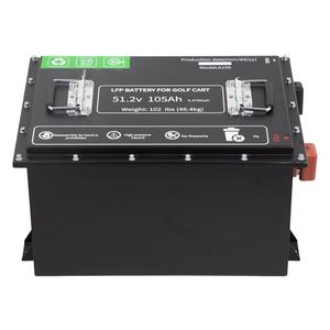 48v 72v elétrico Sightseeing carro lítio íon Golf bateria bloco 36 v 100Ah clube carro ciclo profundo Lifepo4 36 volts baterias - Product Image 4