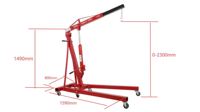 Outil de levage hydraulique pour l'entretien des moteurs de voitures et de camions, capacité de 2 tonnes, grue d'atelier pliable