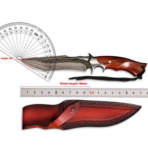 التجارة الإلكترونية عرض خاص تيانما عظم حصان كبير متكامل حاد بقاء في الهواء الطلق سكين جيب المصنع مباشرة التخييم سكين الخشب - Product Image 4