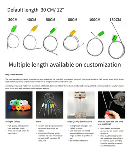 1.5mm/1.8mm giả mạo bằng chứng một thời gian sử dụng cáp thâm nhập con dấu điều chỉnh không thấm nước an ninh cho container hàng hóa - Product Image 2