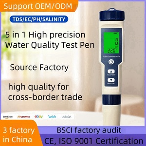 Medidor de pH Digital 5 en 1 con TDS/EC/Salinidad/Temperatura, Medidor de Alta Precisión para Suelos de pH, EC y TDS - Product Image 4